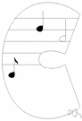 middle C - the note designated by the first ledger line below the treble staff