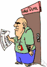 ostiary - someone who guards an entrance