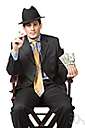 bagman - a racketeer assigned to collect or distribute payoff money
