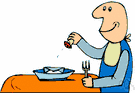 diner - a person eating a meal (especially in a restaurant)