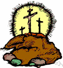 Golgotha - a hill near Jerusalem where Jesus was crucified