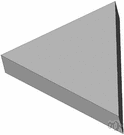 wedge shape - any shape that is triangular in cross section