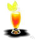 zombi - several kinds of rum with fruit juice and usually apricot liqueur