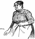 matron - a married woman (usually middle-aged with children) who is staid and dignified