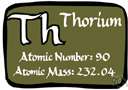 Th - a soft silvery-white tetravalent radioactive metallic element