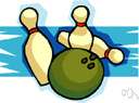 ten-strike - a score in tenpins: knocking down all ten with the first ball