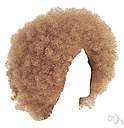 afro-wig - a wig that gives the appearance of an Afro hairdo