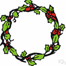 wreath - flower arrangement consisting of a circular band of foliage or flowers for ornamental purposes