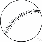 cricket ball - the ball used in playing cricket
