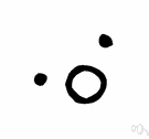 dot - a very small circular shape