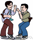 fistfight - a fight with bare fists