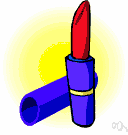 lipstick - makeup that is used to color the lips
