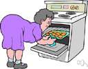 baking - cooking by dry heat in an oven