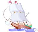 sailing ship - a vessel that is powered by the wind