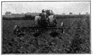 lister plow - moldboard plow with a double moldboard designed to move dirt to either side of a central furrow