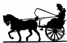 trace - either of two lines that connect a horse's harness to a wagon or other vehicle or to a whiffletree