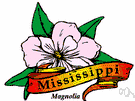 Magnolia State - a state in the Deep South on the gulf of Mexico