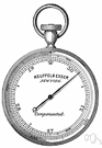aneroid barometer - a barometer that measures pressure without using fluids