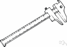 vernier micrometer - a caliper with a vernier scale for very fine measurements