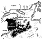Maritimes - the collective name for the Canadian provinces of New Brunswick and Nova Scotia and Prince Edward Island