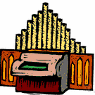 organ - (music) an electronic simulation of a pipe organ