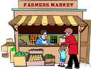 farmer's market - an open-air marketplace for farm products