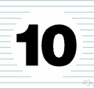 10 - the cardinal number that is the sum of nine and one