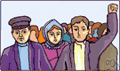 uprising - organized opposition to authority