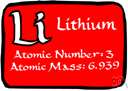 lithium - a soft silver-white univalent element of the alkali metal group