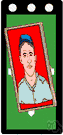 baseball card - a trading card with a picture of a baseball player and information about his playing record