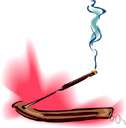 incense - a substance that produces a fragrant odor when burned