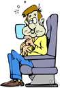 carsick - experiencing motion sickness