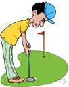 approach - a relatively short golf shot intended to put the ball onto the putting green