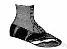 vamp - piece of leather forming the front part of the upper of a shoe