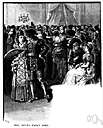 ball - the people assembled at a lavish formal dance