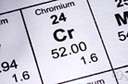atomic number 24 - a hard brittle multivalent metallic element