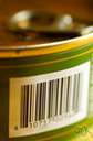 Universal Product Code - code consisting of a series of vertical bars of variable width that are scanned by a laser