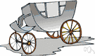 chariot - a light four-wheel horse-drawn ceremonial carriage