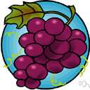 grape - any of various juicy fruit of the genus Vitis with green or purple skins