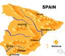 Spain - a parliamentary monarchy in southwestern Europe on the Iberian Peninsula