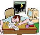 workaholic - person with a compulsive need to work