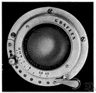 diaphragm - a mechanical device in a camera that controls size of aperture of the lens