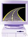superhighway - an extensive electronic network (such as the internet) used for the rapid transfer of sound and video and graphics in digital form