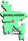 Bangla Desh - a Muslim republic in southern Asia bordered by India to the north and west and east and the Bay of Bengal to the south