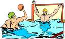 water polo - a game played in a swimming pool by two teams of swimmers who try to throw an inflated ball into the opponents' goal