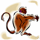 simian - an ape or monkey