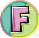 F - the 6th letter of the Roman alphabet