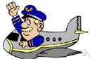aviate - operate an airplane