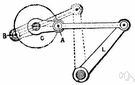 dead center - the position of a crank when it is in line with the connecting rod and not exerting torque