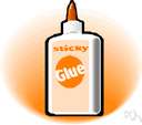 adherence - the property of sticking together (as of glue and wood) or the joining of surfaces of different composition